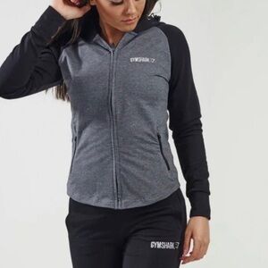 GYMSHARK Fitted Zip Up Hoodie